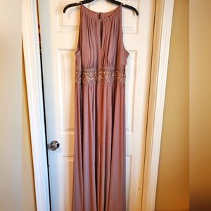 Dressbarn Champagne Color A-line Formal Dress